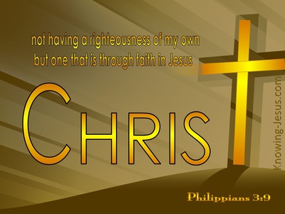 Philippians 3:9 Righteousness Of Christ (yellow)